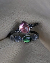 Load image into Gallery viewer, Lily Pad stacking set ~ tourmaline size 7.5