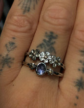 Load image into Gallery viewer, Forget Me Not Ring Stack size 7.75