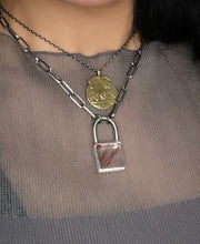 Load image into Gallery viewer, Iron Oxide Lock Necklace