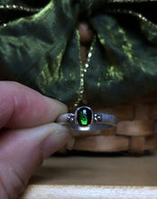 Load image into Gallery viewer, Evergreen Tourmaline Stacking Ring~size 8