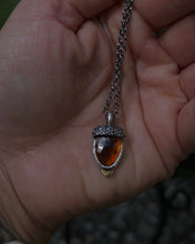 Load image into Gallery viewer, Tourmaline Acorn Charm~