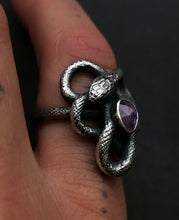 Load image into Gallery viewer, Sapphire Serpent Ring ~ size 7