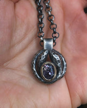 Load image into Gallery viewer, Lilith Serpent Medallion ~All silver version