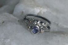 Load image into Gallery viewer, Forget Me Not Ring Stack size 7.75