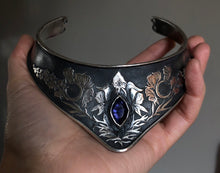 Load image into Gallery viewer, Iolite Wolfsbane Cuff~ Made to order