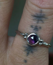 Load image into Gallery viewer, Sapphire Stacker~ size 7.5