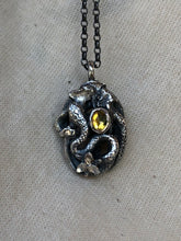 Load image into Gallery viewer, Earthen Serpent Pendant ~ Sapphire
