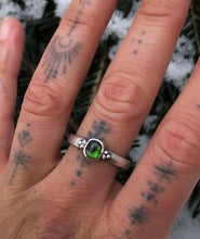 Load image into Gallery viewer, Evergreen Tourmaline Stacking Ring~size 8