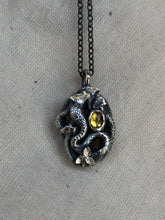 Load image into Gallery viewer, Earthen Serpent Pendant ~ Sapphire