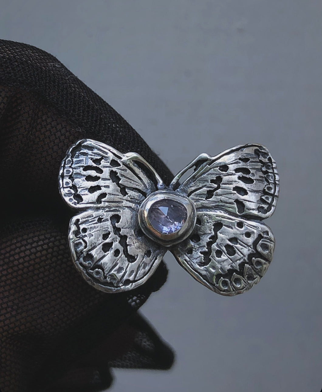 Discounted! *Wing Flaw*Summer Azure Butterfly Ring~ size 7.5