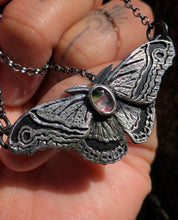 Load image into Gallery viewer, Tourmaline Moth Necklace