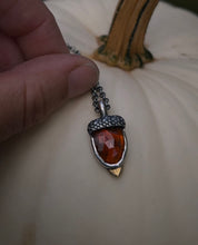 Load image into Gallery viewer, Tourmaline Acorn Charm~