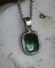 Load image into Gallery viewer, Green + Black Tourmaline Pendant