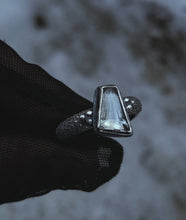 Load image into Gallery viewer, Aquamarine Frost ring ~Size 7.5