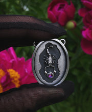 Load image into Gallery viewer, Scorpion + Sapphire Talisman