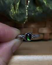 Load image into Gallery viewer, Evergreen Tourmaline Stacking Ring~size 8