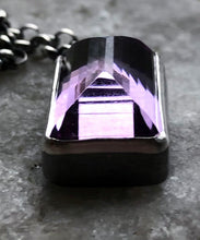 Load image into Gallery viewer, Amethyst + Snakeskin Pendant