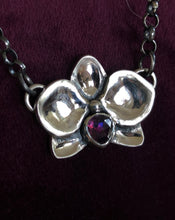 Load image into Gallery viewer, Dark Orchid Choker~ Sapphire