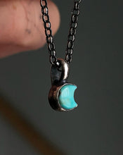 Load image into Gallery viewer, Turquoise Moon Charm |