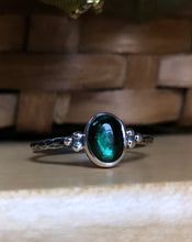 Load image into Gallery viewer, Spruce Tourmaline Stacking ring ~ size 7.25