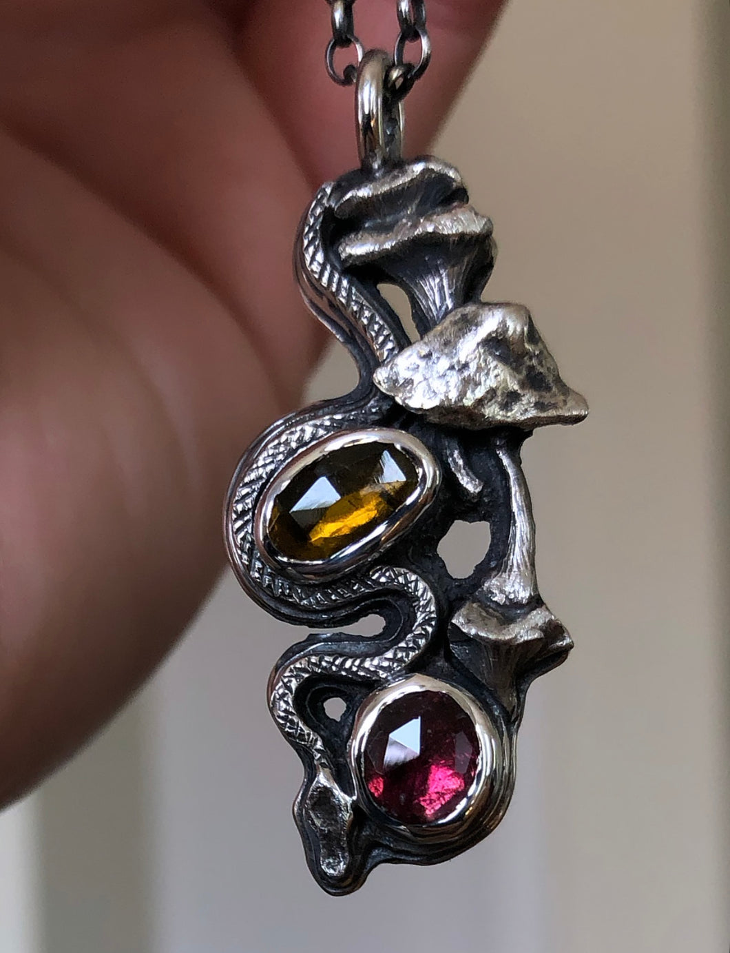 Tourmaline Forager Pendant ~