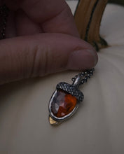Load image into Gallery viewer, Tourmaline Acorn Charm~