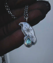 Load image into Gallery viewer, Snowscape Raven + Tourmaline