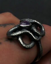 Load image into Gallery viewer, Sapphire Serpent Ring ~ size 7