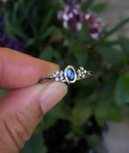 Load image into Gallery viewer, Forget Me Not Sapphire ring ~ size 7.25