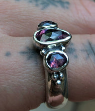 Load image into Gallery viewer, Sapphire Triple stone ring~ sz 7.25