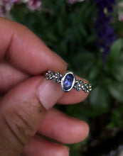 Load image into Gallery viewer, On Sale! Forget Me Not Sapphire ring~ size 6.5