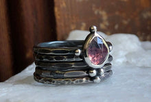 Load image into Gallery viewer, Lavender Sapphire Stacker ~ size 7.75