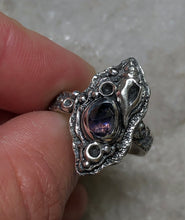 Load image into Gallery viewer, On Sale! Sapphire Shell ring~ size 6.75-7
