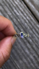 Load image into Gallery viewer, On Sale! Forget Me Not Sapphire ring~ size 6.5