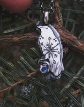 Load image into Gallery viewer, Winter Raven Sapphire Charm