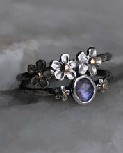 Load image into Gallery viewer, Forget Me Not Ring Stack size 7.75
