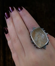 Load image into Gallery viewer, Pumpkin Quartz Ring ~ size 8.25-8.5