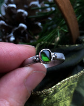 Load image into Gallery viewer, Evergreen Tourmaline Stacking Ring~size 8
