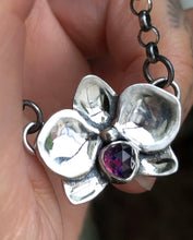Load image into Gallery viewer, Dark Orchid Choker~ Sapphire