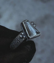 Load image into Gallery viewer, Aquamarine Frost ring ~Size 7.5
