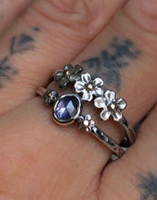 Load image into Gallery viewer, Forget Me Not Ring Stack size 7.75