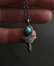 Load image into Gallery viewer, Luna Moth Charm~ Labradorite
