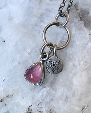 Load image into Gallery viewer, Tourmaline Mini Charm Necklace
