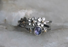 Load image into Gallery viewer, Forget Me Not Ring Stack size 7.75