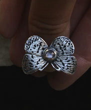 Load image into Gallery viewer, Discounted! *Wing Flaw*Summer Azure Butterfly Ring~ size 7.5
