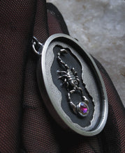 Load image into Gallery viewer, Scorpion + Sapphire Talisman