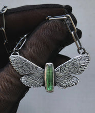 Load image into Gallery viewer, Tourmaline Moth Necklace