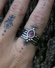 Load image into Gallery viewer, Sapphire Stacking ring set ~Size 7.75