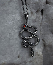 Load image into Gallery viewer, Garnet Serpent Necklace