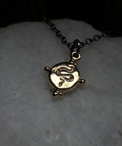 Gold Astara Charm~ Your choice stone accent